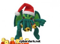 Peluche Mini Santa Cthulhu
