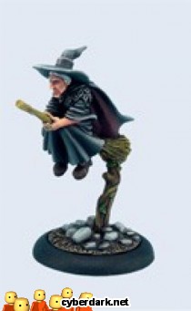Miniatura Yaya sobre Escoba / Mundodisco